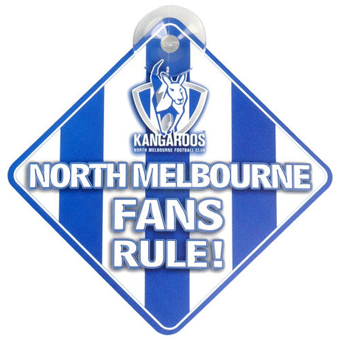 North Melbourne Kangaroos Car Sign - Spectator Sports Online