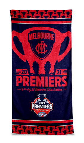 Melbourne Demons 2021 Premiers Beach Towel PH2
