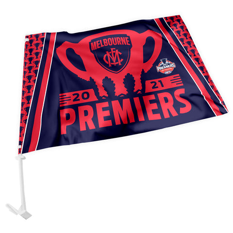 Melbourne Demons 2021 Premiers Car Flag PH1