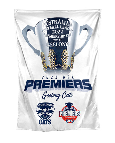 Geelong Cats 2022 Premiers Wall Flag PH1
