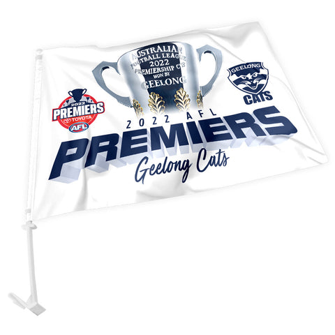 Geelong Cats 2022 Premiers Car Flag PH1