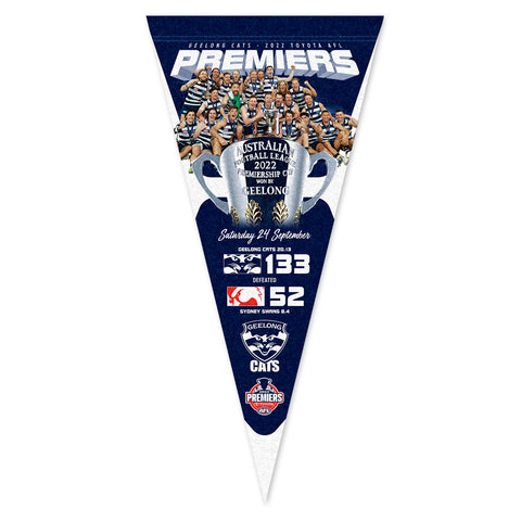 Geelong Cats 2022 Premiers Image Pennant PH2