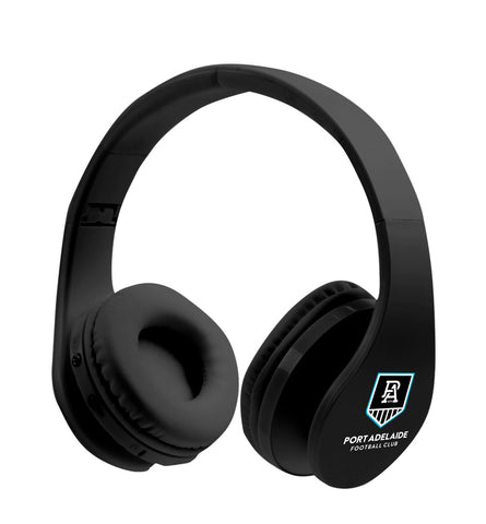 Port Adelaide Power Foldable Bluetooth Stereo Headphones