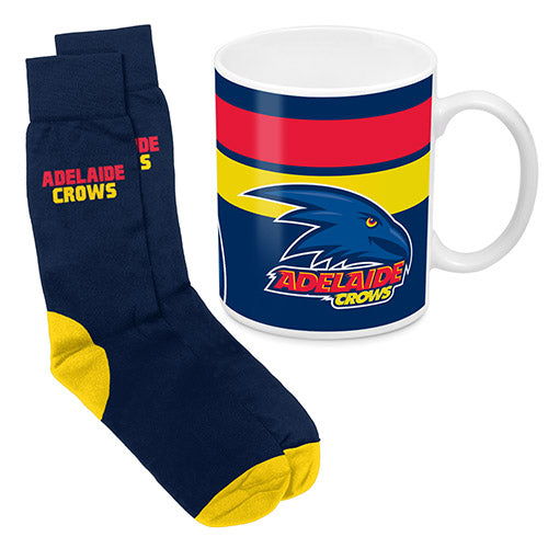 Adelaide Crows Mug and Sock Gift Pack