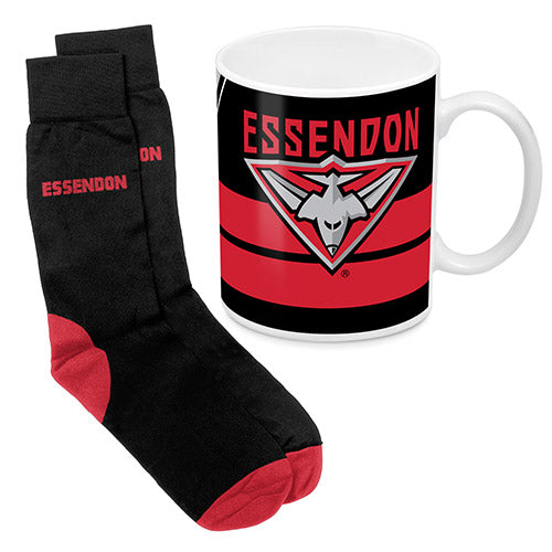 Essendon Bombers Mug and Sock Gift Pack