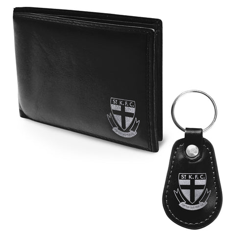 St Kilda Saints PU Leather Wallet Keyring Gift Pack