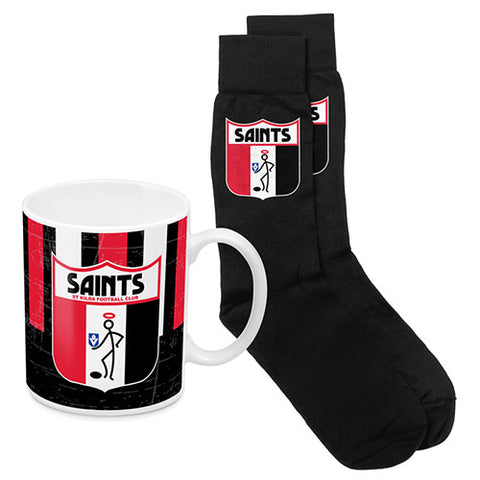 St Kilda Saints Heritage Mug and Socks Pack