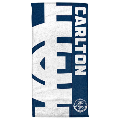 Carlton Blues Beach Bath Towel - Spectator Sports Online