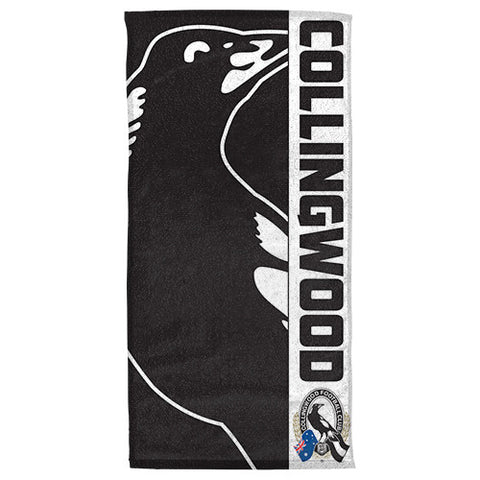 Collingwood Magpies Beach Bath Towel - Spectator Sports Online
