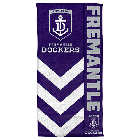 Fremantle Dockers Beach Bath Towel - Spectator Sports Online