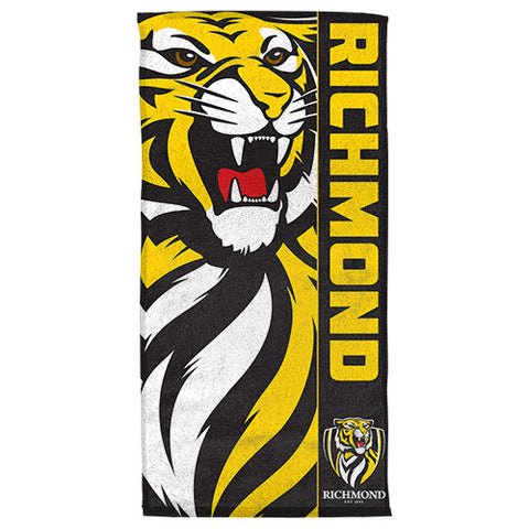 Richmond Tigers Beach Bath Towel - Spectator Sports Online - 2