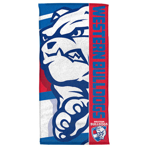 Western Bulldogs Beach Bath Towel - Spectator Sports Online