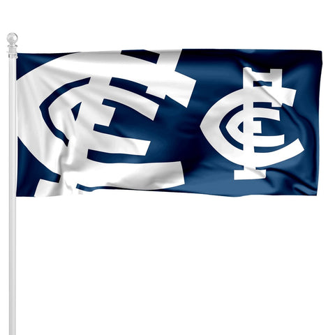Carlton Blues  Pole Flag 90 cm x 180 cm