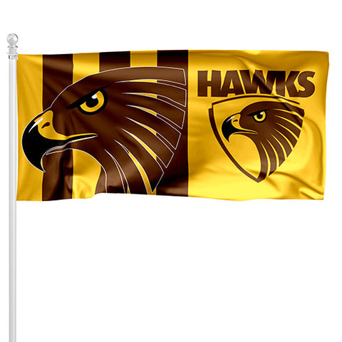 Hawthorn Hawks Pole Flag 90 cm x 180 cm