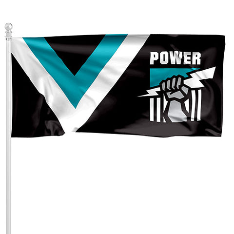 Port Adelaide Power Pole Flag 90 cm x 180 cm