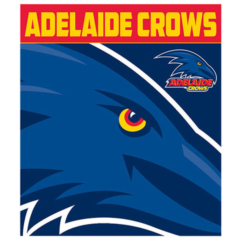 Adelaide Crows Polar Fleece Throw Rug Blanket