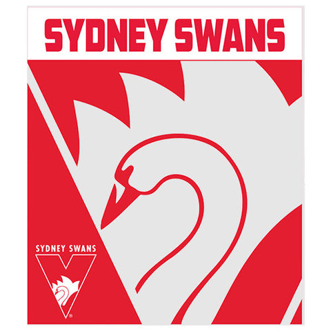 Sydney Swans Polar Fleece Throw Rug Blanket