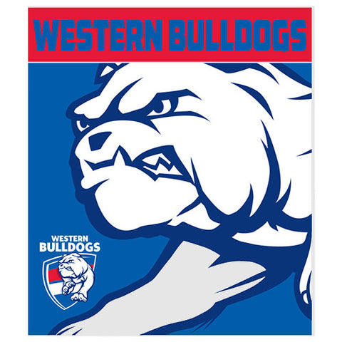 Western Bulldogs Polar Fleece Throw Rug Blanket