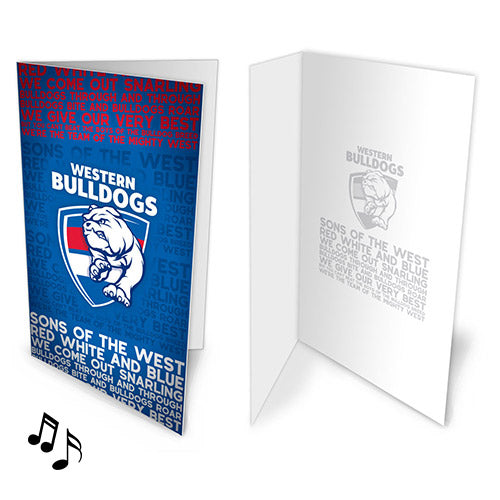 Western Bulldogs Musical Card
