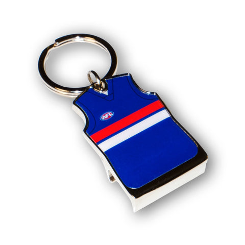 Western Bulldogs Guernsey Bottle Opener Keyring