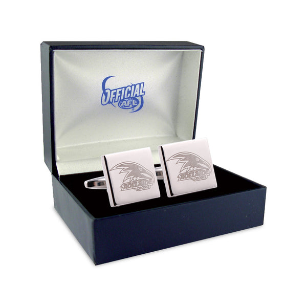 Adelaide Crows Silver Logo Cufflinks