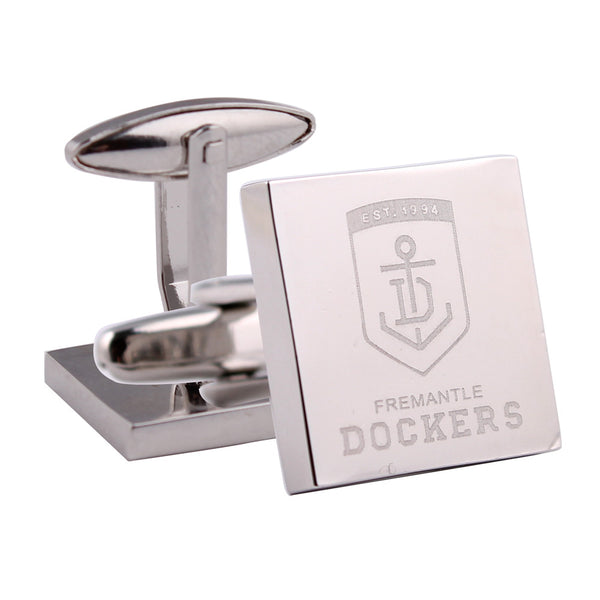 Fremantle Dockers Silver Logo Cufflinks