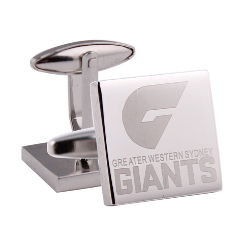 Greater Western Sydney GWS Giants Silver Logo Cufflinks