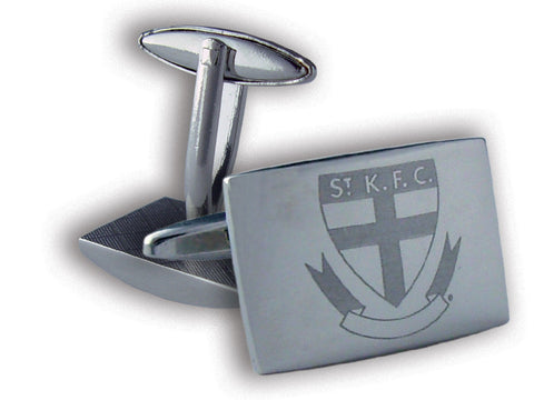 St Kilda Saints Silver Logo Cufflinks
