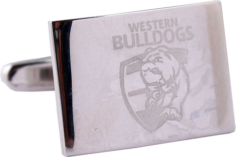 Western Bulldogs Silver Logo Cufflinks
