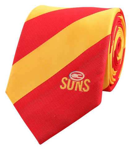 Gold Coast Suns Stripe Tie - Spectator Sports Online