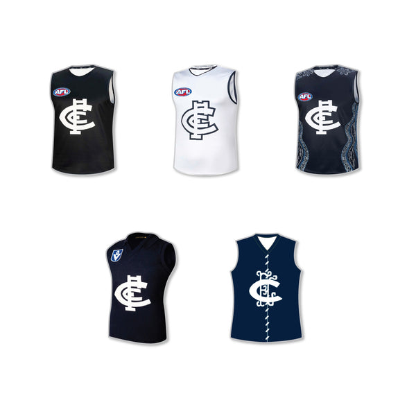 Carlton Blues Guernsey Designs Pin Collectors Set