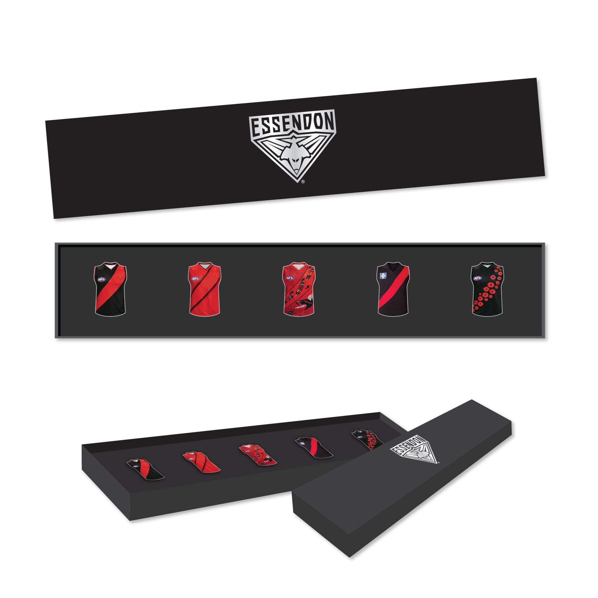 Essendon Design Essendon Bombers Guernsey Designs Pin Collectors Set