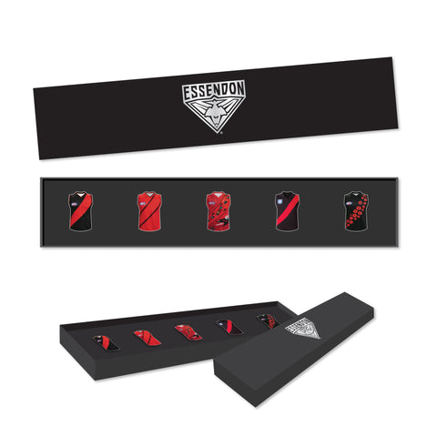 Essendon Bombers Guernsey Designs Pin Collectors Set