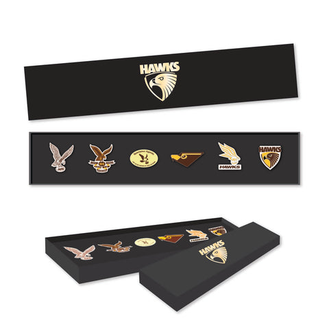 Hawthorn Hawks Evolution Lapel Pin Badge Collectors Set