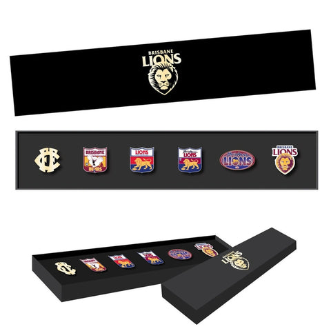 Brisbane Lions Evolution Lapel Pin Badge Collectors Set