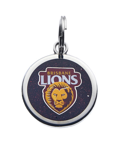 Brisbane Lions Pet Tag Keyring Disc