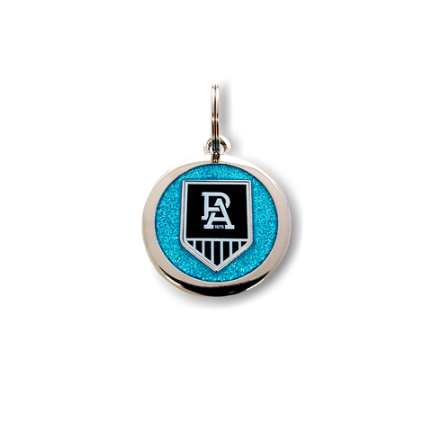 Port Adelaide Power Pet Tag Keyring Disc