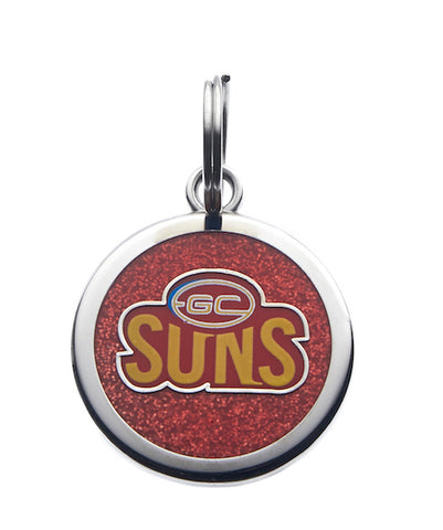 Gold Coast Suns Pet Tag Keyring Disc