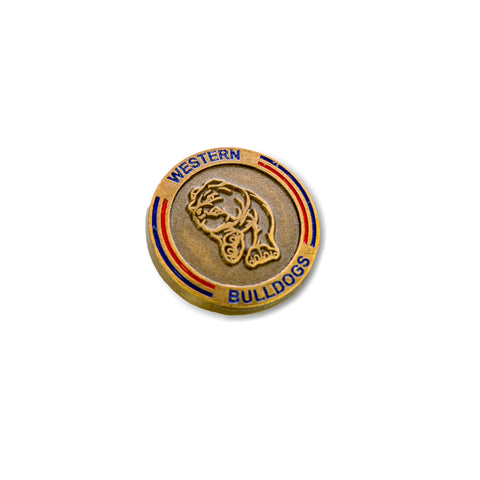 Western Bulldogs Round Logo Lapel Pin Badge