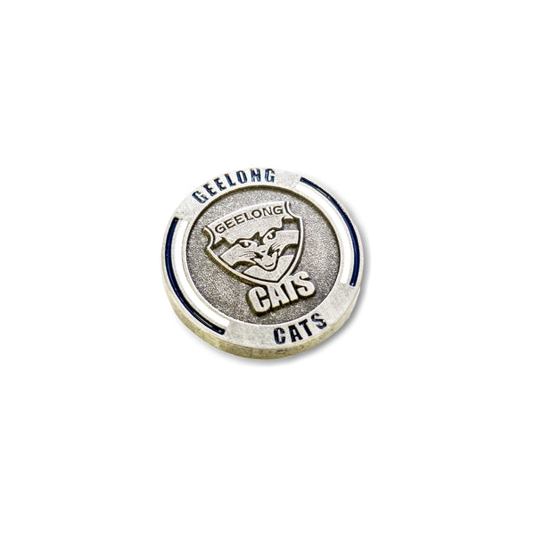 Geelong Cats Round Logo Lapel Pin Badge