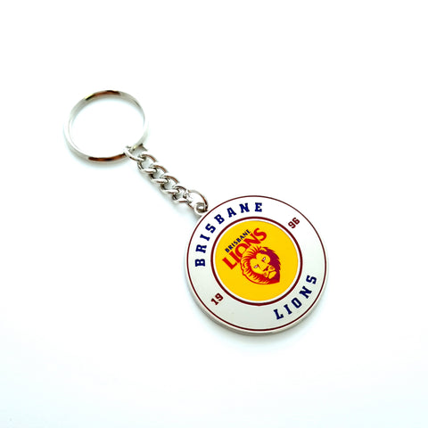 Brisbane Lions Round Logo Keyring