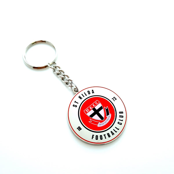 St Kilda Saints Round Logo Keyring