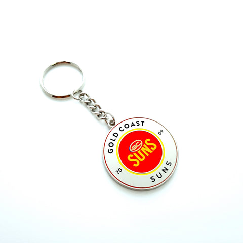 Gold Coast Suns Round Logo Keyring