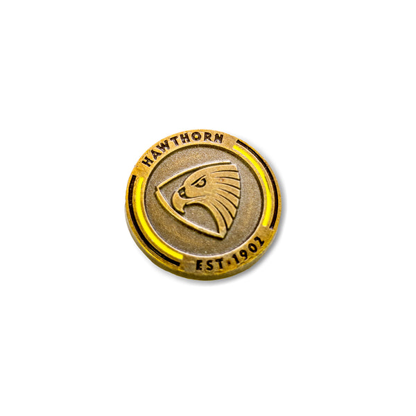 Hawthorn Hawks Round Logo Lapel Pin Badge