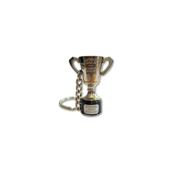 Geelong Cats 2022 Premiers Premiership 3D Trophy Keyring