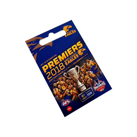 West Coast Eagles 2018 Premiers 3D Trophy Lapel Pin