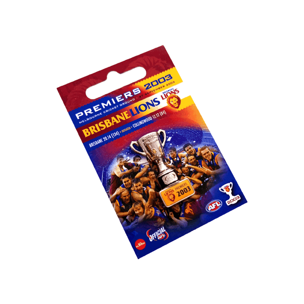 Brisbane Lions 2003 Premiers 3D Trophy Lapel Pin