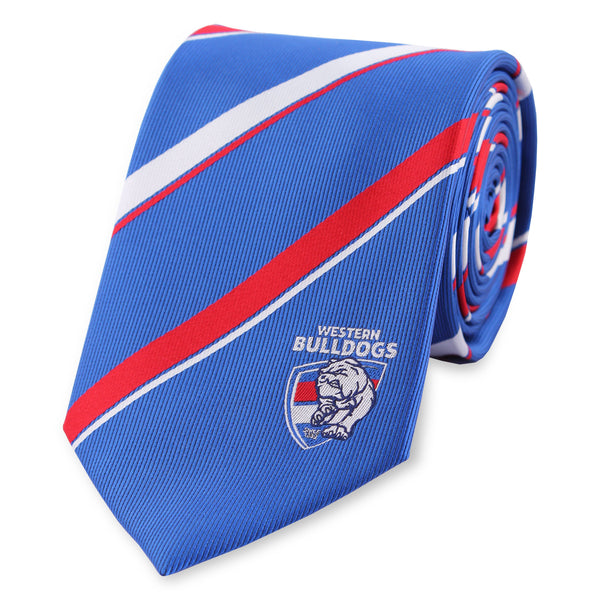Western Bulldogs Stripe Tie - Spectator Sports Online