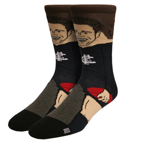 Carlton Blues Charlie Curnow Nerd Player Socks