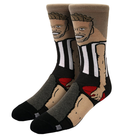 Collingwood Magpies Jordan De Goey Nerd Player Socks